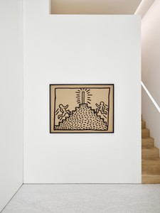 Installation view with Keith Haring, Untitled (1981). Artwork © Keith Haring Foundation. Photo: Thomas Lannes