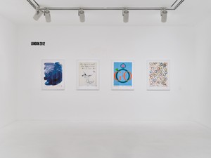 Installation view. Artwork, left to right: © The Estate of Howard Hodgkin. All rights reserved, DACS/Artimage 2024; © Tracey Emin. All rights reserved/ADAGP, Paris, 2024; © Michael Craig-Martin; © Rachel Whiteread. Photo: Thomas Lannes