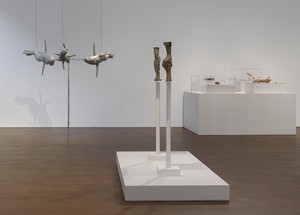 Installation view. Artwork, left to right: © 2024 Bruce Nauman/Artists Rights Society (ARS), New York and DACS; © Succession Picasso/DACS, London 2024. Photo: Prudence Cuming Associates Ltd