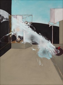 Francis Bacon Jet of Water, 1988. Oil on canvas, 78 × 58 ⅛ inches (198.1 × 147.6 cm) © The Estate of Francis Bacon. All rights reserved/DACS, London/Artists Rights Society, New York 2024. Photo: Maris Hutchinson