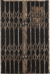 Martin Wong Gate Diptych, 1988. Acrylic on canvas, 72 × 49 inches (182.9 × 124.5 cm) © Martin Wong Foundation