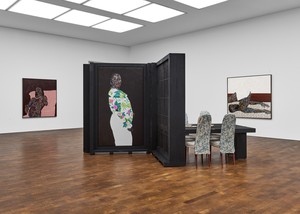 Installation view. Artwork © Amoako Boafo. Photo: Prudence Cuming Associates Ltd