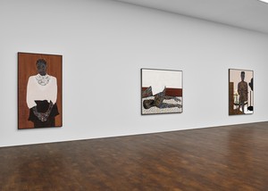 Installation view. Artwork © Amoako Boafo. Photo: Prudence Cuming Associates Ltd