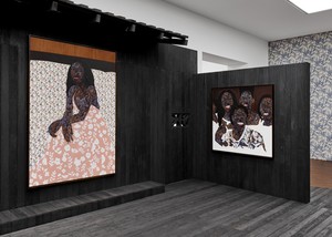 Installation view. Artwork © Amoako Boafo. Photo: Prudence Cuming Associates Ltd