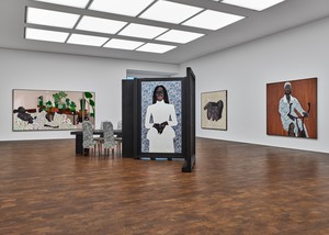 Installation view. Artwork © Amoako Boafo. Photo: Prudence Cuming Associates Ltd