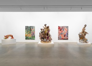Installation view. Artwork © Jeff Koons. Photo: Maris Hutchinson