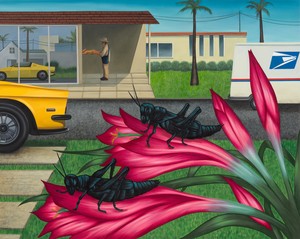 Julie Curtiss Delivery, 2025. Oil and acrylic on canvas, 48 × 60 inches (121.9 × 152.4 cm) © Julie Curtiss. Photo: Maris Hutchinson