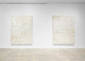 Installation view. Artwork @ Lauren Halsey. Photo: Owen Conway