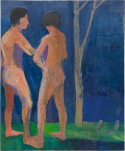 Richard Diebenkorn Two Nudes, 1960. Oil on canvas, 84 × 69 ½ inches (213.4 × 176.5 cm) © 2025 Richard Diebenkorn Foundation/Artists Rights Society (ARS), New York. Photo: Owen Conway