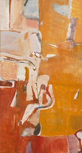 Richard Diebenkorn Untitled, 1952. Oil on canvas, 83 ½ × 45 ½ inches (212.1 × 115.6 cm) © 2025 Richard Diebenkorn Foundation/Artists Rights Society (ARS), New York. Photo: Owen Conway