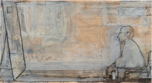 Richard Diebenkorn Untitled, c. 1970–88. Gouache and charcoal on joined paper, 14 × 25 ½ inches (35.6 × 64.8 cm) © 2025 Richard Diebenkorn Foundation/Artists Rights Society (ARS), New York. Photo: Owen Conway