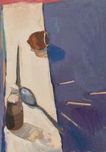 Richard Diebenkorn Still Life with Matches, 1955. Oil on canvas, 20 ½ × 14 ¼ inches (52.1 × 36.2 cm) © 2025 Richard Diebenkorn Foundation/Artists Rights Society (ARS), New York. Photo: Owen Conway