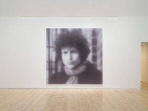 Installation view with Richard Prince, Untitled (Dylan) (2014; detail). Artwork © Richard Prince. Photo: Jeff McLane
