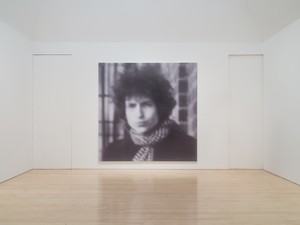 Installation view with Richard Prince, Untitled (Dylan) (2014; detail). Artwork © Richard Prince. Photo: Jeff McLane