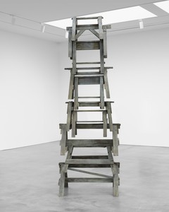 Richard Prince Untitled (Sawhorses), 2009. Bronze, 168 × 58 × 37 inches (426.7 × 147.3 × 94 cm), edition of 2 + 1 AP © Richard Prince. Photo: Thomas Barratt