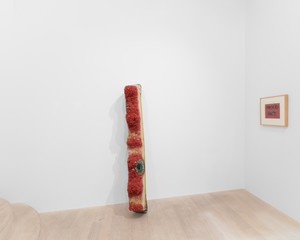 Installation view. Artwork, left to right: © Kathleen Ryan, © Ed Ruscha. Photo: Owen Conway