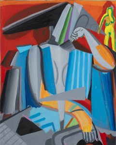 Spencer Sweeney Madame Captain, 2025. Oil on linen, 50 × 40 ½ inches (127 × 102.9 cm) © Spencer Sweeney. Photo: Ringo Cheung