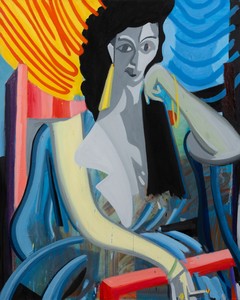 Spencer Sweeney Sentient Painting, 2025. Oil on linen, 50 × 40 ½ inches (127 × 102.9 cm) © Spencer Sweeney. Photo: Ringo Cheung