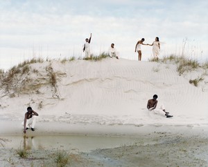 Tyler Mitchell Cumberland Island Tableau, 2024. Archival pigment print, 63 × 78 ⅛ inches (160 × 198.3 cm), edition of 3 + 2 AP © Tyler Mitchell