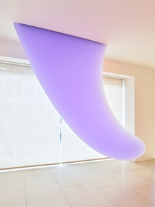 Alex Israel Lavender Haze, 2026. Plexiglass, 114 ¼ × 137 ⅜ × 4 inches (290 × 349 × 10 cm) © Alex Israel. Photo: Prudence Cuming Associates Ltd