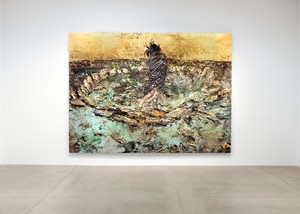 Installation view with Anselm Kiefer, Tyche (2024). Artwork © Anselm Kiefer. Photo: Maris Hutchinson
