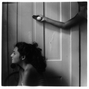 Francesca Woodman Untitled, c. 1979–80. Lifetime gelatin silver print, image: 5 ½ × 5 ⅝ inches (13.97 × 14.13 cm), sheet: 10 × 8 inches (25.2 × 20.3 cm) © Woodman Family Foundation/SIAE, Rome