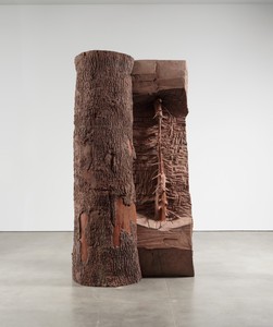 Giuseppe Penone Clepsydra [2], 2024. Bronze, in 2 parts, overall: 120 ⅛ × 66 ⅝ × 38 ½ inches (305.1 × 169.2 × 97.8 cm), edition of 2 + 1 AP © Giuseppe Penone/2026 Artists Rights Society (ARS), New York/ADAGP, Paris. Photo: Maris Hutchinson