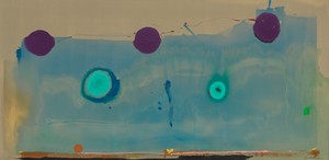 Helen Frankenthaler Water Shadows, 1988. Acrylic on canvas, 54 ½ × 113 inches (138.4 × 287 cm) © 2026 Helen Frankenthaler Foundation, Inc./Artists Rights Society (ARS), New York. Photo: Maris Hutchinson