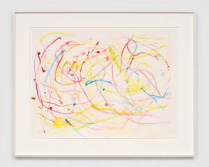 Helen Marden Patter I, 2026. Watercolor on paper, 22 ½ × 30 inches (57.2 × 76.2 cm) © 2026 Helen Marden/Artists Rights Society (ARS), New York. Photo: Owen Conway