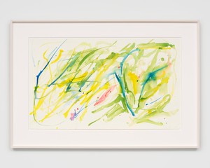 Helen Marden Drench, 2026. Watercolor on paper, 17 ¾ × 29 ¾ inches (45.1 × 75.6 cm) © 2026 Helen Marden/Artists Rights Society (ARS), New York. Photo: Owen Conway