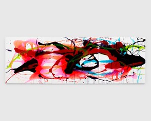 Helen Marden Pond Dream, 2025. Resin, pigment, leaves, and organic material on canvas, in 3 parts, overall: 50 × 150 inches (127 × 381 cm) © 2026 Helen Marden/Artists Rights Society (ARS), New York. Photo: Maris Hutchinson