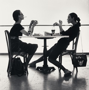 Irving Penn Women in Wartime (Dorian Leigh &amp; Evelyn Tripp), New York, 1950. Gelatin silver print, 18 ¾ × 18 ½ inches (47.6 × 47 cm), edition of 16 © The Irving Penn Foundation