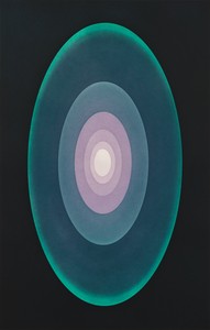 James Turrell Aten Reign Green, 2014. Aquatint etching, 34 ¾ × 22 inches (88.3 × 55.9 cm), edition of 30 © James Turrell. Photo: Thomas Lannes