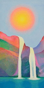 Jennifer Guidi The Eternal Cascade, 2026. Oil and sand on linen, 80 × 40 inches (203.2 × 101.6 cm) © Jennifer Guidi. Photo: Brica Wilcox
