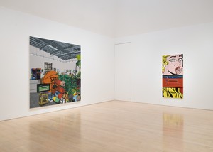 Installation view. Artwork © Jonas Wood. Photo: Jeff McLane
