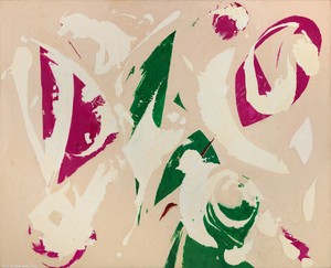 Lee Krasner Comet, 1966–70. Oil on canvas, 70 × 86 inches (117.8 × 218.4 cm) © 2026 Pollock-Krasner Foundation/Artists Rights Society (ARS), New York. Photo: Christopher Stach, courtesy Olney Gleason, New York