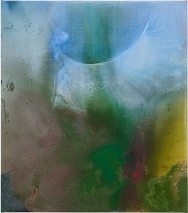 Mary Weatherford Sunshower, 2025. Flashe on linen, 66 × 58 inches (167.6 × 147.3 cm) © Mary Weatherford. Photo: Fredrik Nilsen Studio