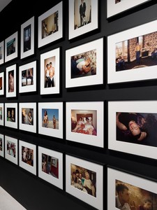 Installation view with Nan Goldin, The Ballad of Sexual Dependency (1973–86). Artwork © Nan Goldin. Photo: Prudence Cuming Associates Ltd