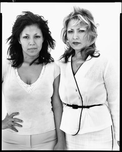 Richard Avedon Annette Gonzales, housewife, and her sister Lydia Ranck, secretary, Santuario de Chimayo, New Mexico, Easter Sunday, April 6, 1980. © The Richard Avedon Foundation