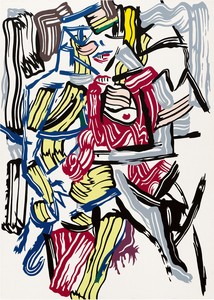 Roy Lichtenstein Woman, 1981. Acrylic and graphite on canvas, 70 × 50 inches (177.8 × 127 cm) © Estate of Roy Lichtenstein. Photo: Owen Conway