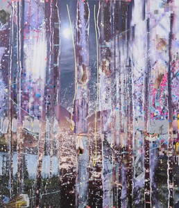 Sarah Sze Feel Free, 2026. Oil, acrylic, acrylic polymers, ink, Dibond, aluminum, and wood, 103 ¼ × 89 inches (262.3 × 226.1 cm) © Sarah Sze. Photo: Maris Hutchinson