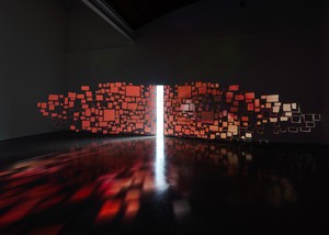 Installation view with Sarah Sze, Sleepers (2024). Artwork © Sarah Sze. Photo: Maris Hutchinson