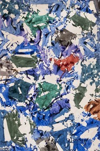 Simon Hantaï Sans titre (Untitled), 1983. Acrylic on canvas, 52 ¾ × 35 ⅛ inches (134 × 89 cm) © Archives Simon Hantaï/ADAGP, Paris. Photo: Bertrand Huet