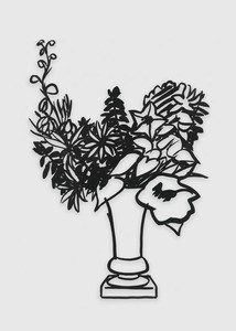 Tom Wesselmann Country Bouquet with Hibiscus, 1989. Enamel on cut-out steel, 79 × 55 inches (200.7 × 139.7 cm) © The Estate of Tom Wesselmann/Licensed by ARS/VAGA, New York. Photo: Jeffrey Sturges