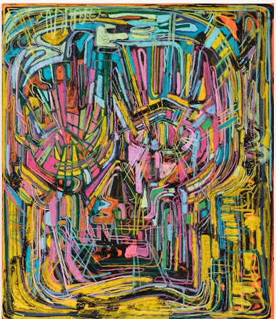 Thomas Houseago, Rainbow I (Psychedelic), 2017
