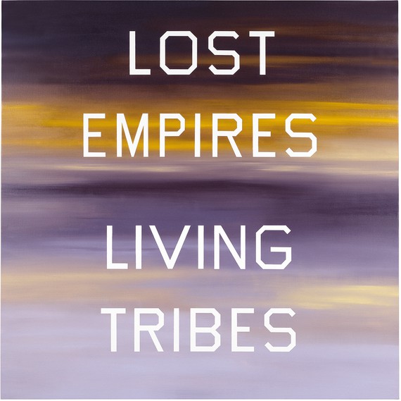 Ed Ruscha,&nbsp;Lost Empires, Living Tribes, 1984, Marciano Collection, Los Angeles