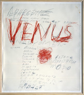 Cy Twombly, Venus, 1975 © Cy Twombly Foundation