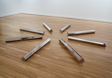 Walter De Maria, Large Rod Series: Circle/Rectangle 5, 7, 9, 11, 13, 1986, San Francisco Museum of Modern Art (Phyllis C. Wattis Fund for Major Accessions) and the Dallas Museum of Art TWO × TWO for AIDS and Art Fund © Estate of Walter De Maria