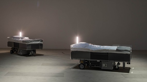 Carsten Höller, Two Roaming Beds, 2016 © Carsten Höller. Photo: Attilio Maranzano