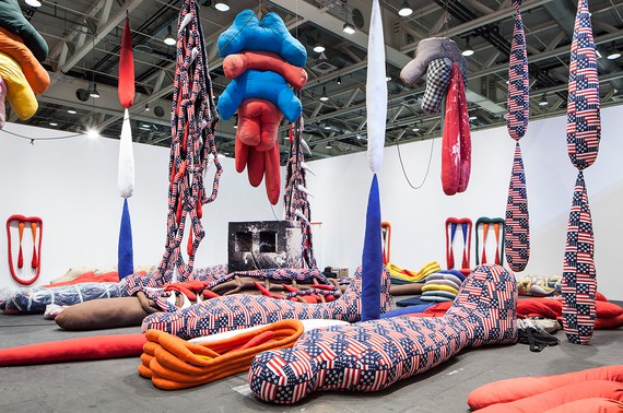 Sterling Ruby’s&nbsp;SOFT WORK (2014)&nbsp;installed at Art Basel Unlimited, Switzerland, 2014. Photo by Timo Ohler